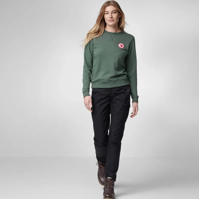 Fjallraven Fleece & Mid Layer-Womens 1960 Logo Badge Sweater - Dawn Blue