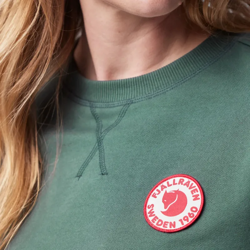 Fjallraven Fleece & Mid Layer-Womens 1960 Logo Badge Sweater - Dawn Blue