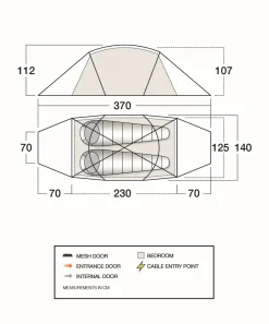 F10 Backpacking & Lightweight Tents-MTN 2 Tent