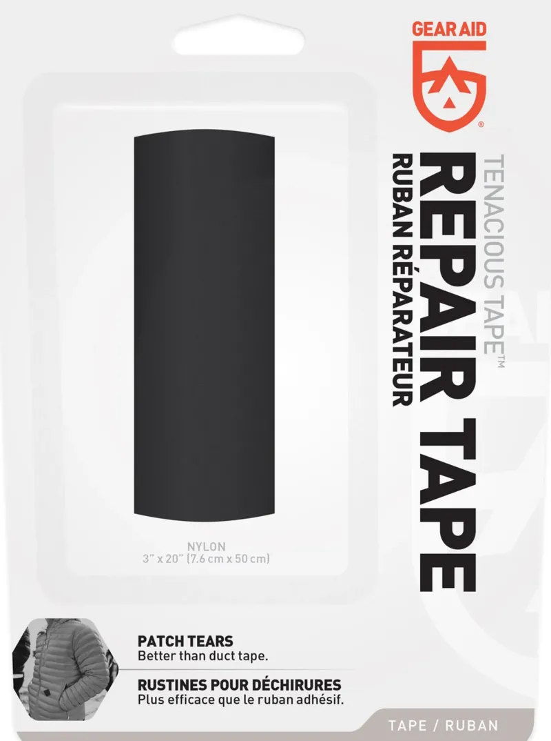 Gear Aid (Mcnett) Gear Repair-Gear Aid Tenacious Tape Repair Tape - Black Nylon