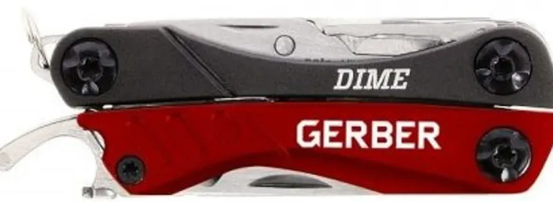 Gerber Knives & Multi-Tools-Dime Pocket Micro Tool - Red