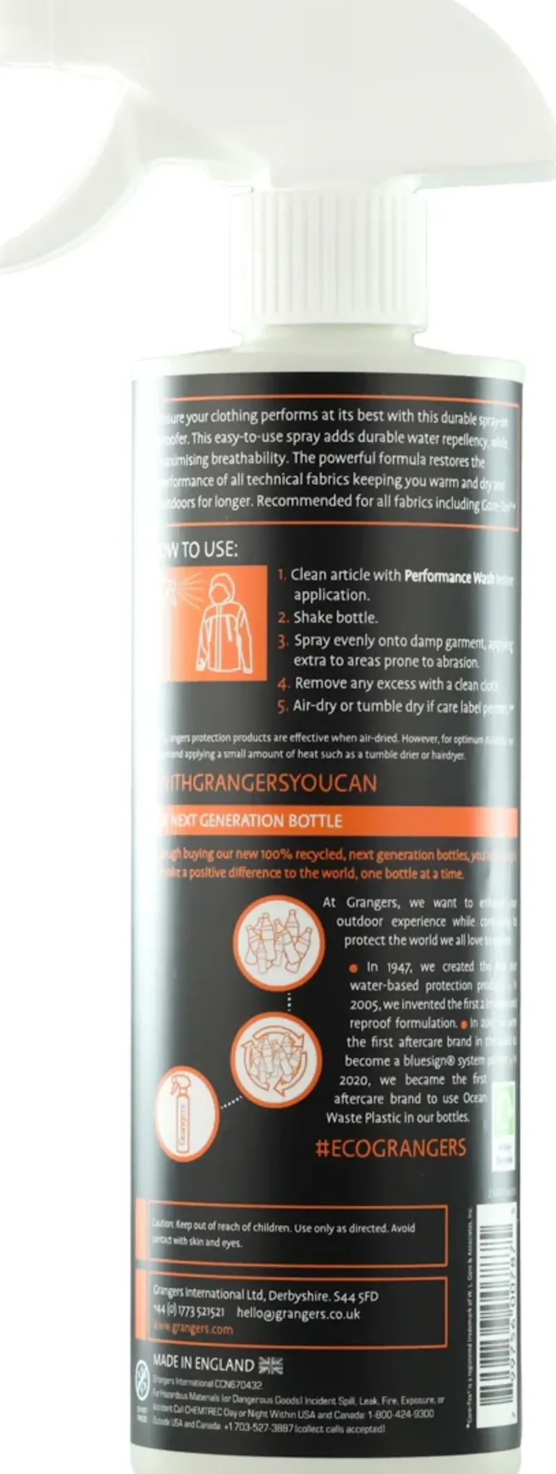 Grangers Clothing Cleaning & Proofing-Performance Repel Plus Spray - 275ml