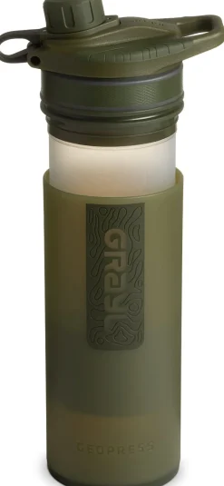 Grayl Water Purification-GeoPress Purifier Bottle - Olive Drab