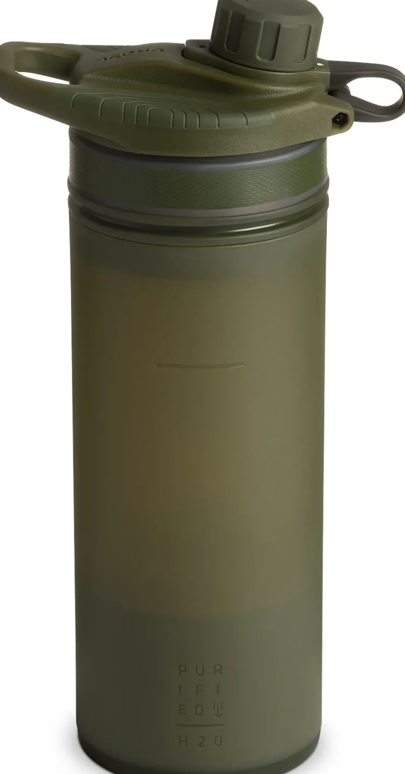 Grayl Water Purification-GeoPress Purifier Bottle - Olive Drab