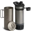 Grayl Water Purification-GeoPress Ti Purifier Plus Cook Lid - Covert Black