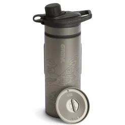 Grayl Water Purification-GeoPress Ti Purifier Plus Cook Lid - Covert Black