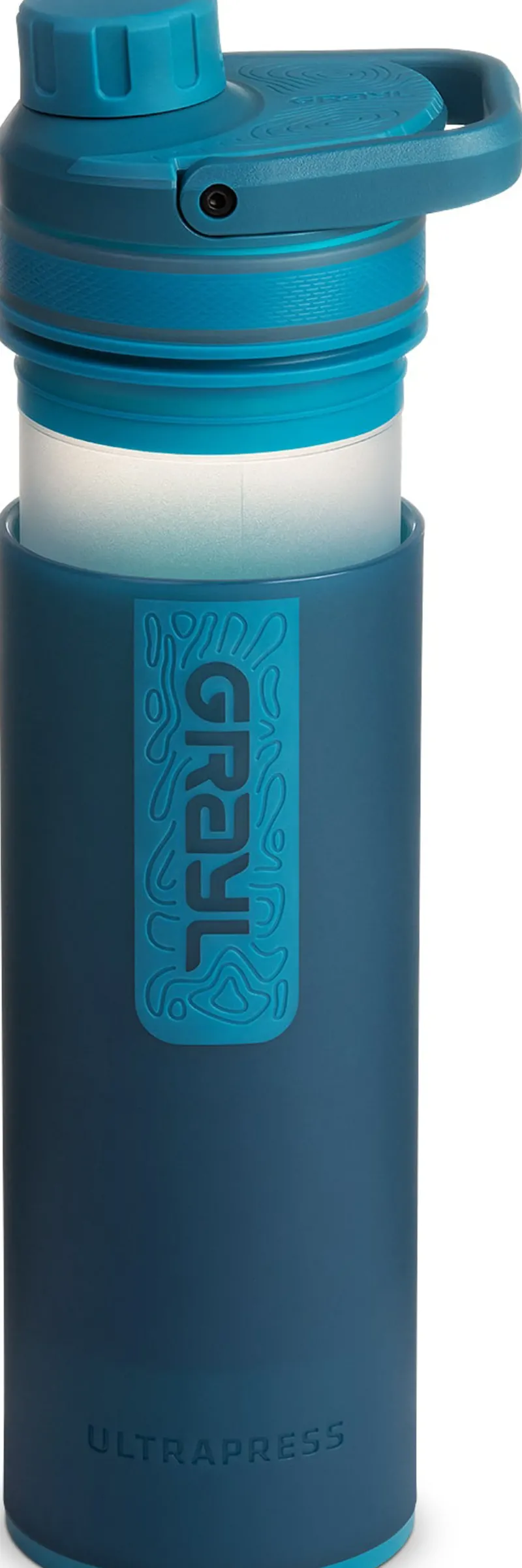 Grayl Water Purification-UltraPress Purifier Bottle - Forest Blue