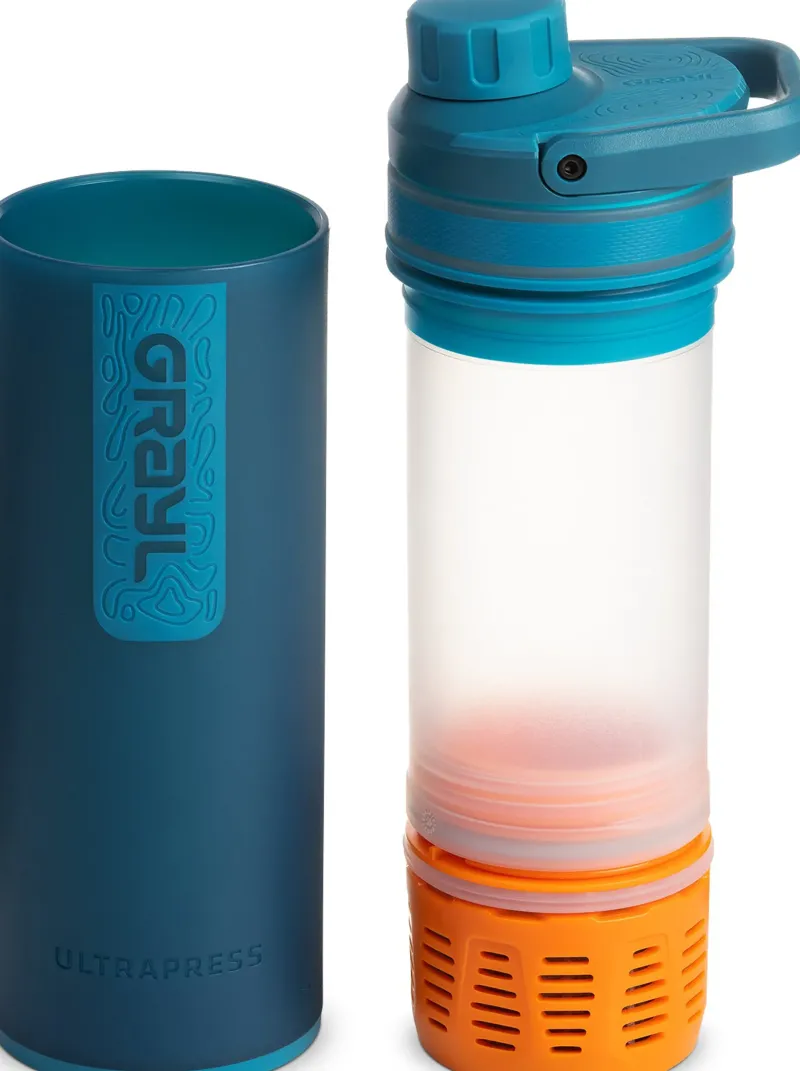 Grayl Water Purification-UltraPress Purifier Bottle - Forest Blue