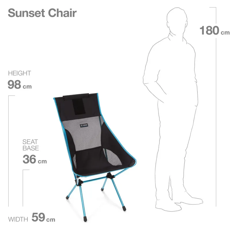Helinox Camping Furniture-Sunset Chair - Black