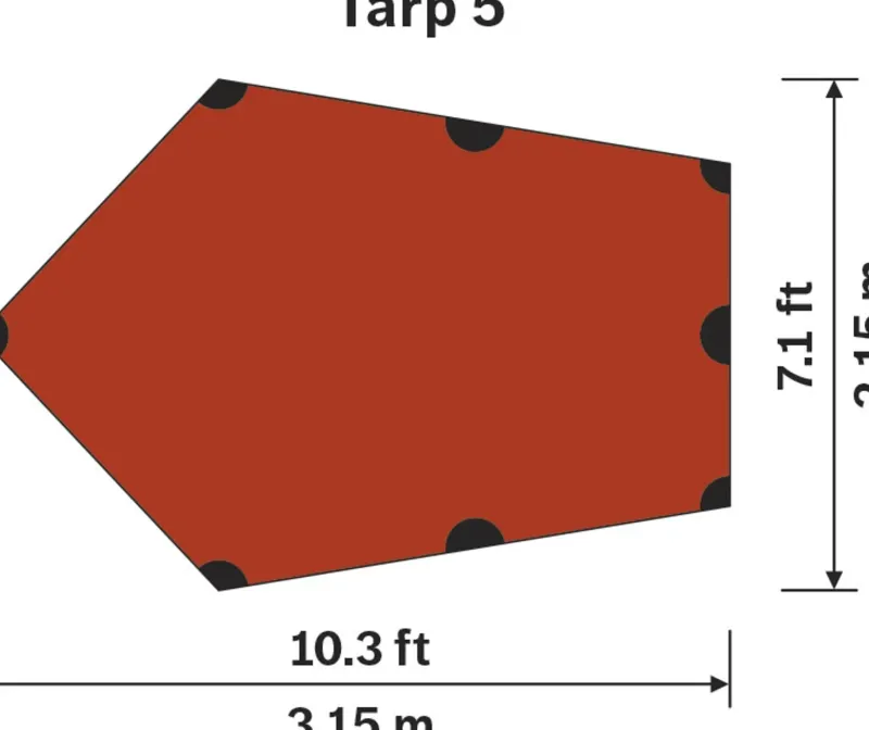 Hilleberg Tarps & Shelters-Tarp 5 - Green