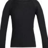 Icebreaker Base Layer-Kids 200 Oasis Long Sleeved Crewe Top - Black