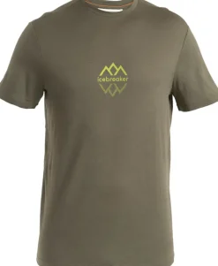 Icebreaker T-Shirts & Baselayers-Mens Merino 150 Tech Lite III SS Tee - Logo Reflective - Loden