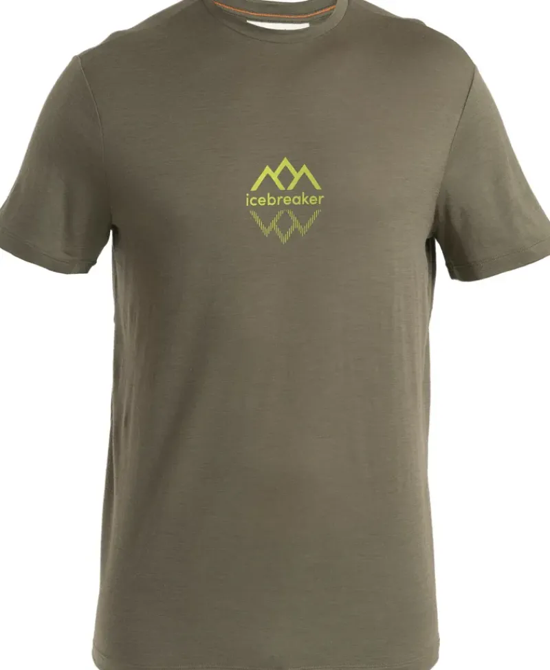Icebreaker T-Shirts & Baselayers-Mens Merino 150 Tech Lite III SS Tee - Logo Reflective - Loden