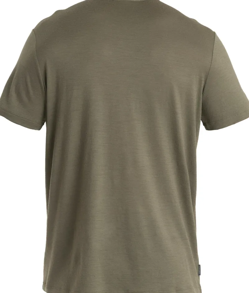 Icebreaker T-Shirts & Baselayers-Mens Merino 150 Tech Lite III SS Tee - Logo Reflective - Loden