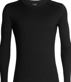 Icebreaker T-Shirts & Baselayers-Mens 260 Tech Long Sleeved Crewe Top - Black