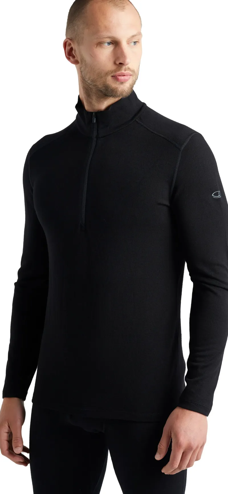Icebreaker T-Shirts & Baselayers-Mens 260 Tech LS Half Zip Top - Black
