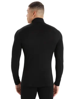 Icebreaker T-Shirts & Baselayers-Mens 260 Tech LS Half Zip Top - Black