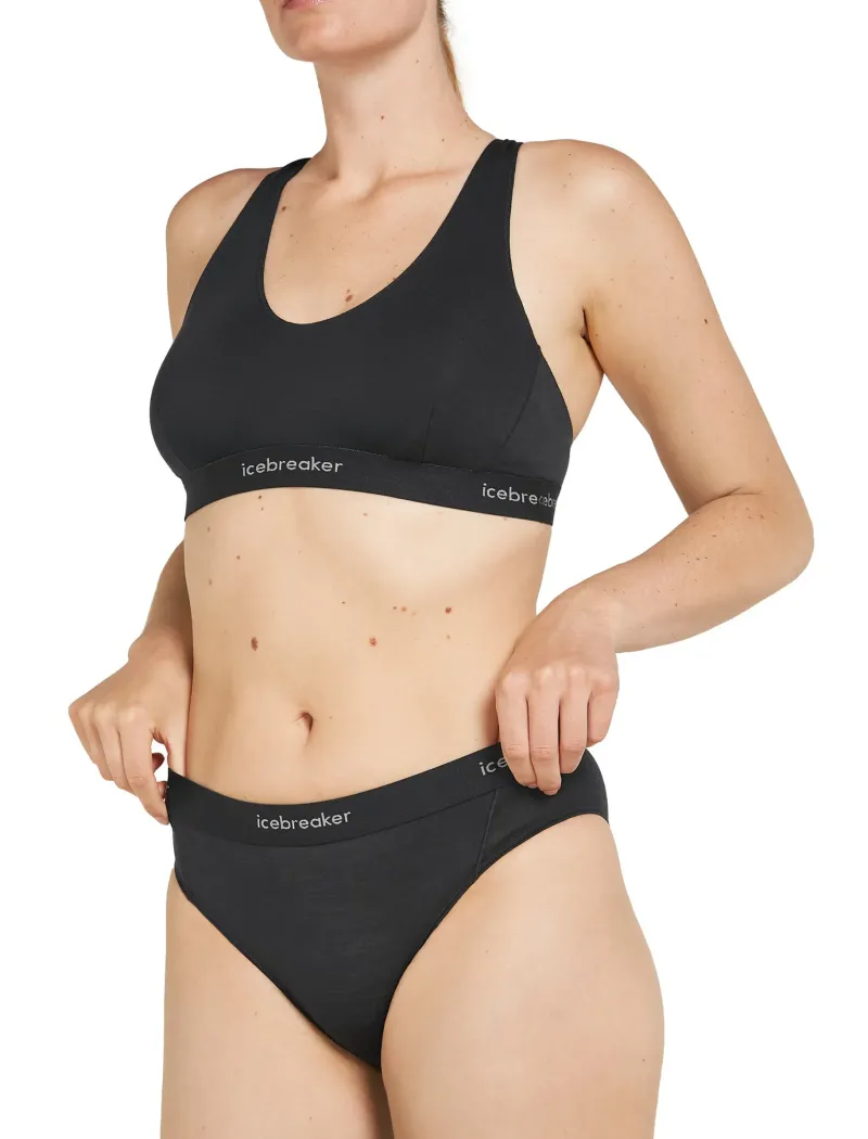 Icebreaker Underwear-Womens 125 Cool-Lite Sprite Hipster - Black