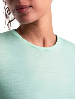 Icebreaker T-Shirts & Baselayers-Womens Merino 125 Cool-Lite Sphere III SS Scoop Tee - Glass