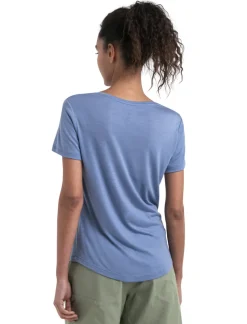 Icebreaker T-Shirts & Baselayers-Womens Merino 125 Cool-Lite Sphere III SS Scoop Tee - Kyanite