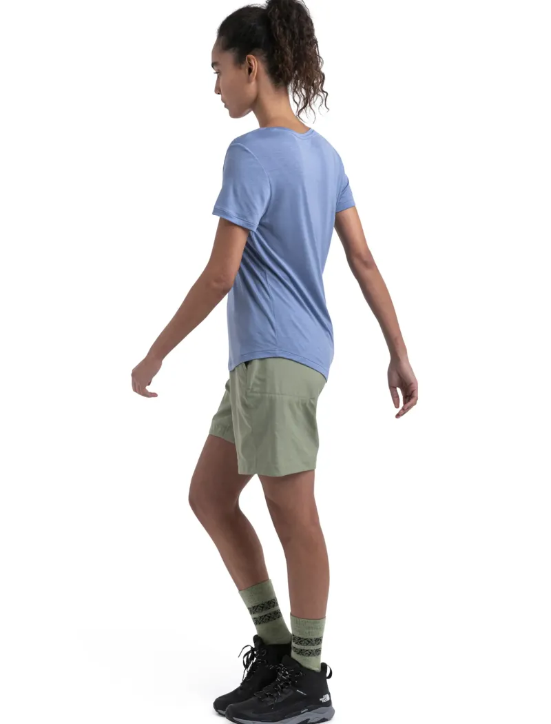 Icebreaker T-Shirts & Baselayers-Womens Merino 125 Cool-Lite Sphere III SS Scoop Tee - Kyanite