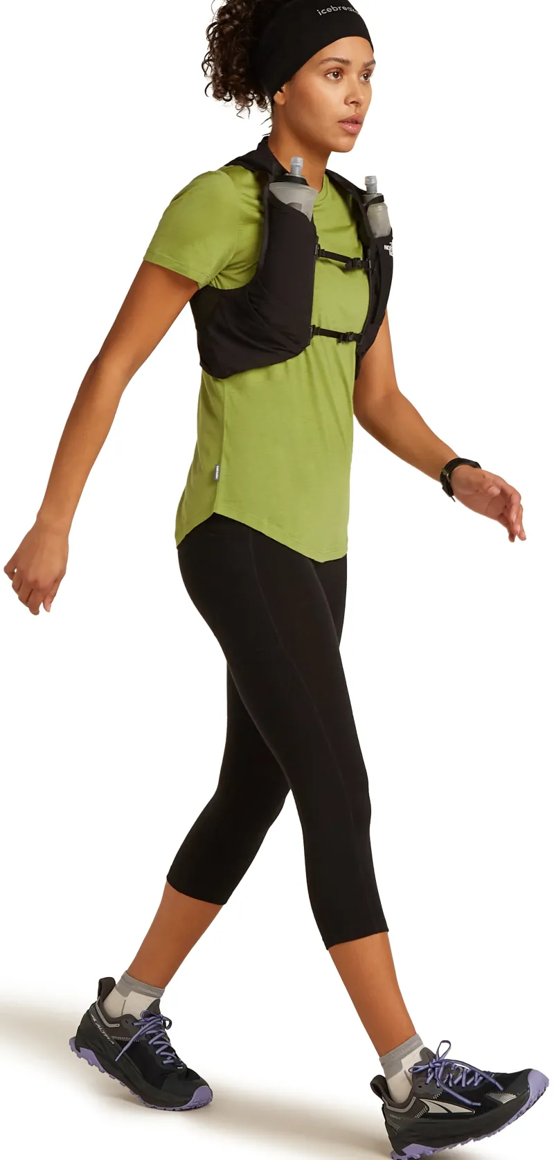 Icebreaker T-Shirts & Baselayers-Womens Merino 125 Cool-Lite Sphere III SS Tee - Olive
