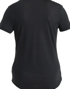 Icebreaker T-Shirts & Baselayers-Womens Merino 125 Cool-Lite Sphere III SS Scoop Tee - Black