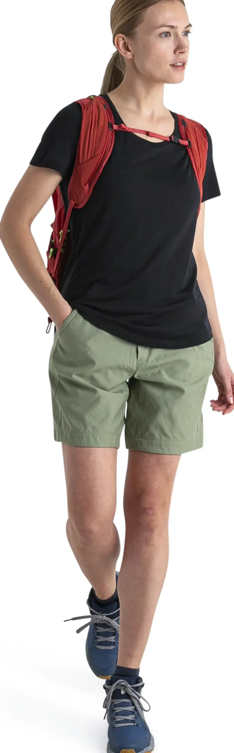 Icebreaker T-Shirts & Baselayers-Womens Merino 125 Cool-Lite Sphere III SS Scoop Tee - Black