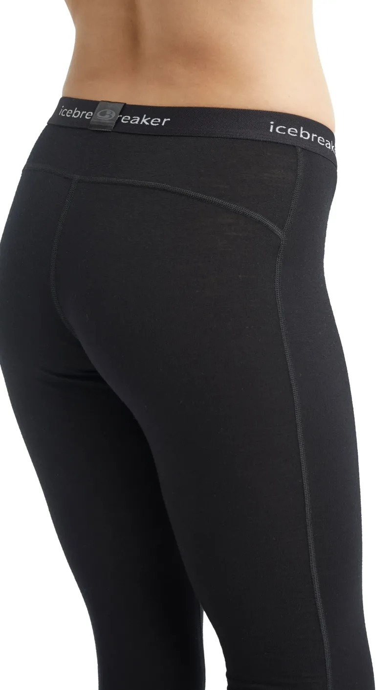 Icebreaker Trousers & Leggings-Womens 200 Oasis Leggings - Black