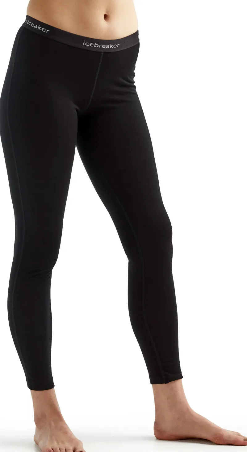 Icebreaker Trousers & Leggings-Womens 200 Oasis Leggings - Black