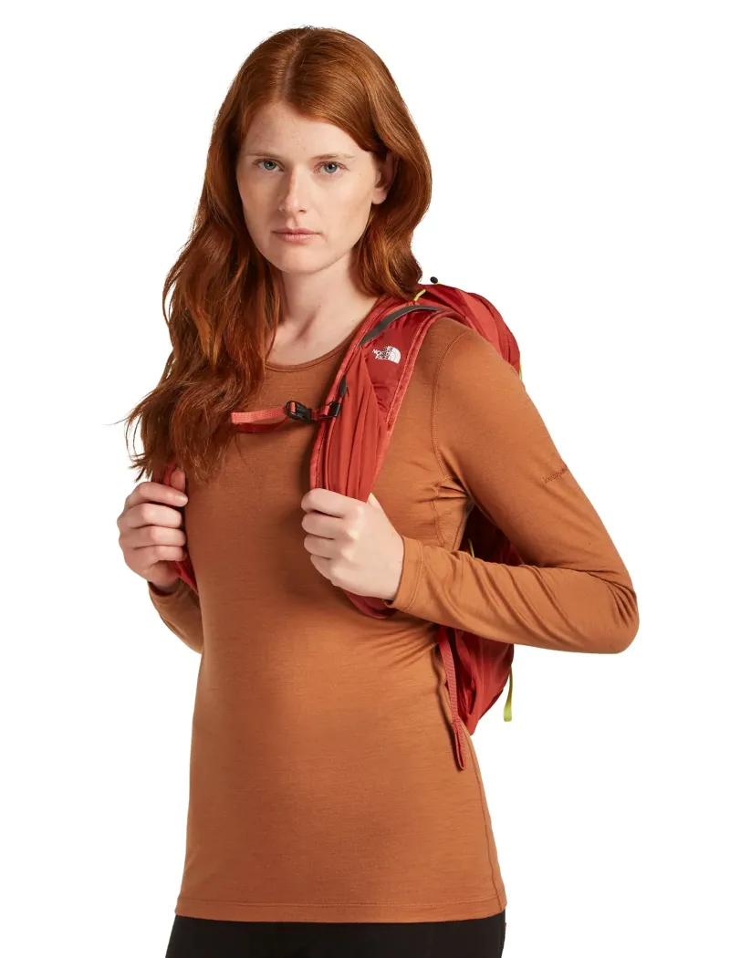 Icebreaker T-Shirts & Baselayers-Womens 200 Oasis LS Crewe Top - Dusty Clay