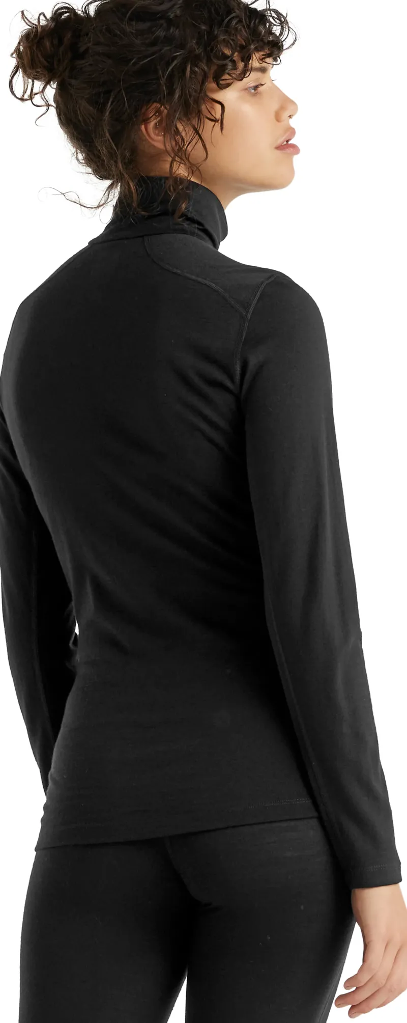 Icebreaker T-Shirts & Baselayers-Womens 200 Oasis LS Half Zip Top - Black
