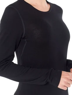 Icebreaker T-Shirts & Baselayers-Womens 260 Tech LS Crewe - Midnight Navy