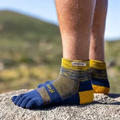 Injinji Socks|Socks-Mens Trail Midweight Mini Crew Toe socks - Moonlit