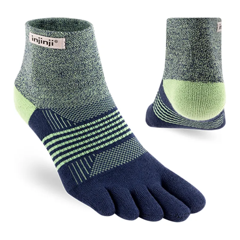 Injinji Socks|Socks-Womens Trail Midweight Mini Crew Toe Socks - Stargazer