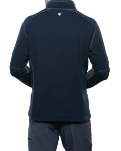 Kuhl Fleece & Mid Layer-Mens Revel 1-4 Zip Fleece - Mutiny Blue - Steel