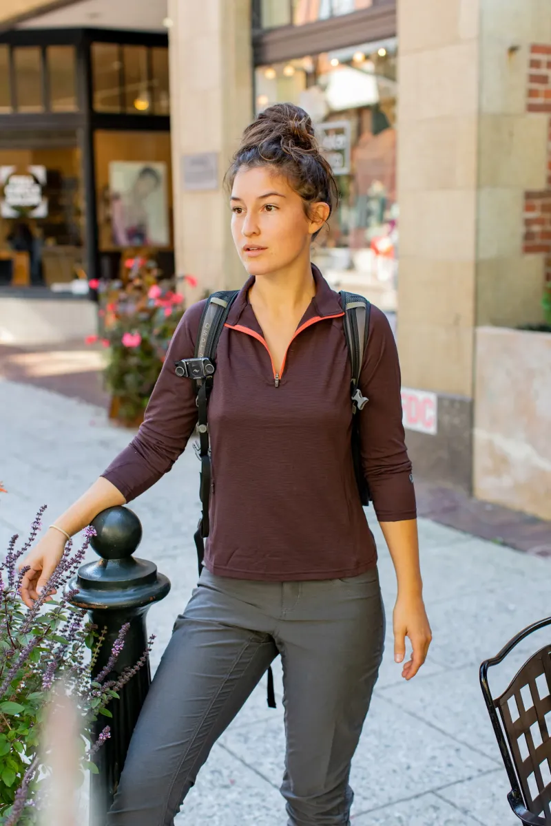 Kuhl Trousers & Leggings-Womens Trekr Pant - Short Leg - Charcoal