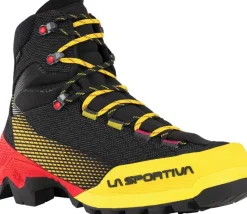 La Sportiva Hiking Shoes & Boots|Mountain Boots-Mens Aequilibrium ST GTX Boots - Black-Yellow