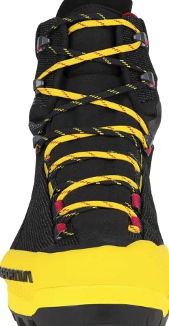 La Sportiva Hiking Shoes & Boots|Mountain Boots-Mens Aequilibrium ST GTX Boots - Black-Yellow