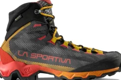 La Sportiva Hiking Shoes & Boots|Hiking Boots-Mens Aequilibrium Hike GTX Boots - Carbon-Yellow