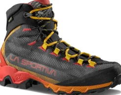La Sportiva Hiking Shoes & Boots|Hiking Boots-Mens Aequilibrium Hike GTX Boots - Carbon-Yellow