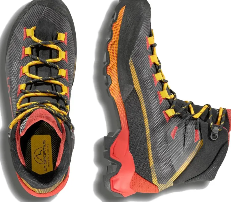 La Sportiva Hiking Shoes & Boots|Hiking Boots-Mens Aequilibrium Hike GTX Boots - Carbon-Yellow