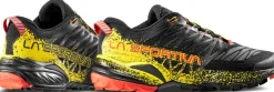 La Sportiva Hiking Shoes & Boots|Running Shoes-Mens Akasha II Running Shoe - Black-Yellow