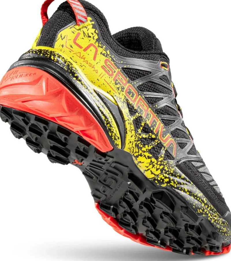 La Sportiva Hiking Shoes & Boots|Running Shoes-Mens Akasha II Running Shoe - Black-Yellow