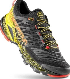 La Sportiva Hiking Shoes & Boots|Running Shoes-Mens Akasha II Running Shoe - Black-Yellow