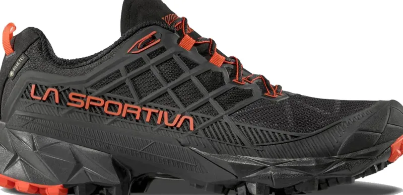 La Sportiva Hiking Shoes & Boots|Walking Shoes-Mens Akyra II GTX Shoes - Black-Cherry Tomato