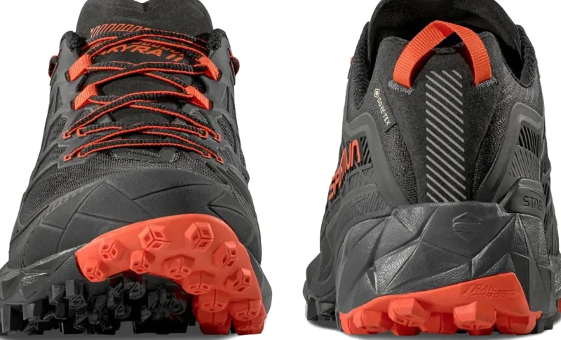 La Sportiva Hiking Shoes & Boots|Walking Shoes-Mens Akyra II GTX Shoes - Black-Cherry Tomato