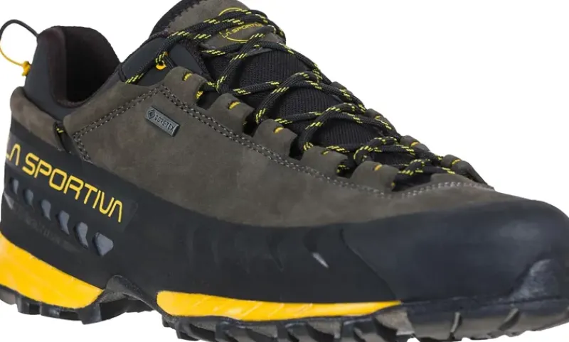 La Sportiva Hiking Shoes & Boots|Approach Shoes-Mens TX5 Low GTX Shoes - Carbon-Yellow