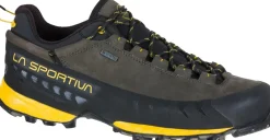 La Sportiva Hiking Shoes & Boots|Approach Shoes-Mens TX5 Low GTX Shoes - Carbon-Yellow