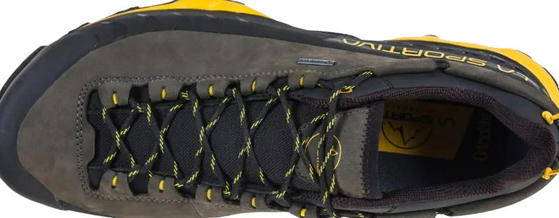 La Sportiva Hiking Shoes & Boots|Approach Shoes-Mens TX5 Low GTX Shoes - Carbon-Yellow